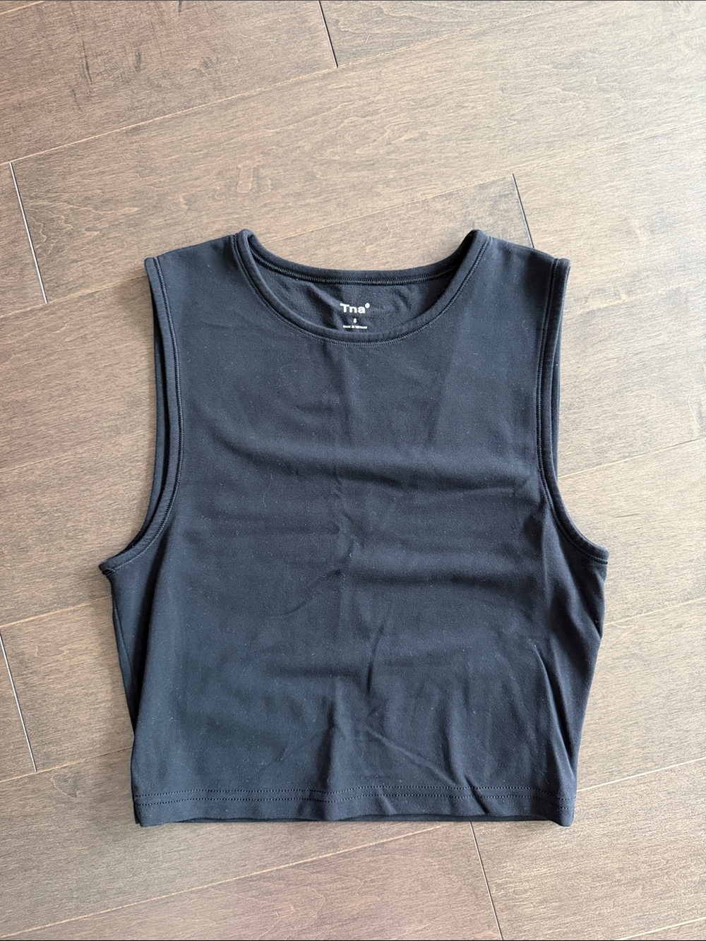 TNA Black Sleeveless workout Top